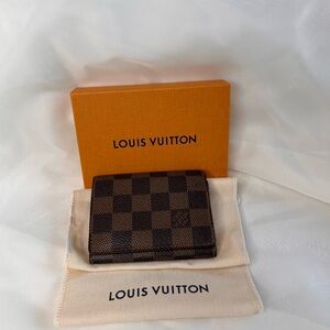 Authentic Louis Vuitton Damier Ebene Business Card Holder